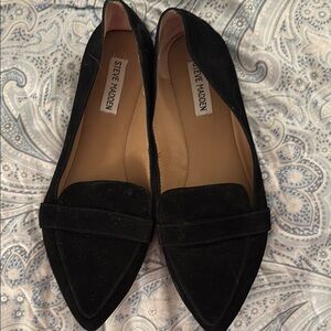 Steve Madden Black Suede Women's Loafers size 9.5
